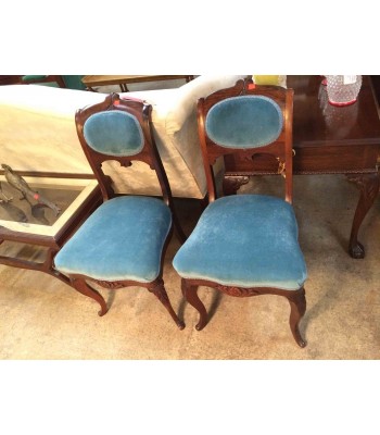 Upholstered Rosewood Chairs
